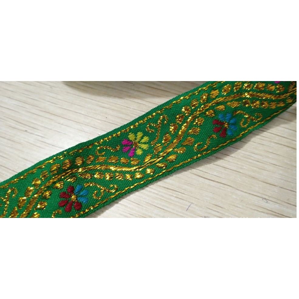 1yard Multicolor Braided Lace Trim Ribbon for Home Party Decoration DIY Clothes Sewing Accessories Lace 民族民族花边 (2077L) - Image 7