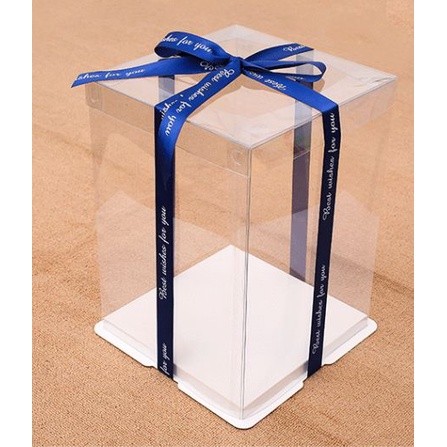 Creative Transparent Cake Boxes packaging Box Valentine Rose Bear Flower Cake Gift Box High-end Flip Cake Packing(907L) - Image 14