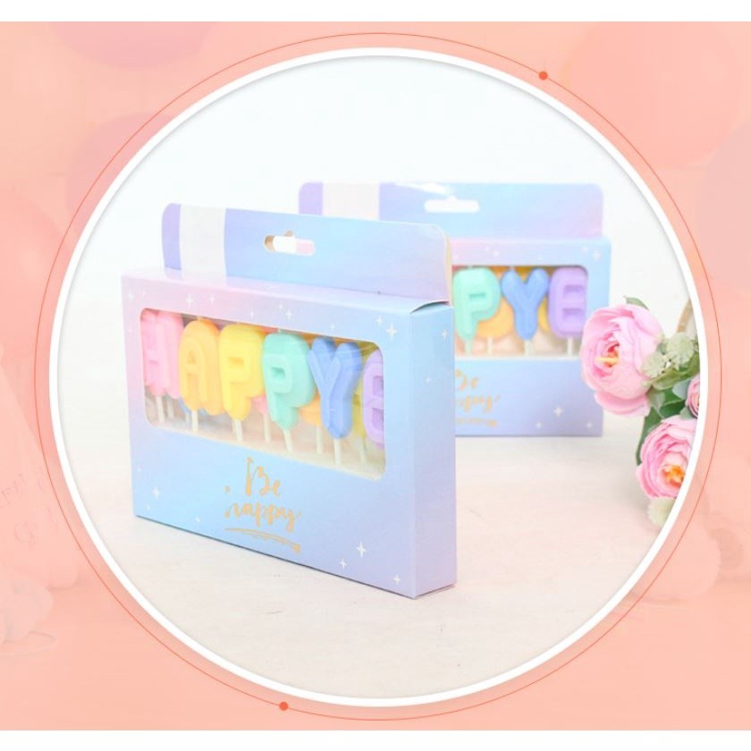 Happy Birthday Letter Cake Birthday Party Festival Supplies Lovely Birthday Candles for Kitchen Baking Gift(356L) - Image 5