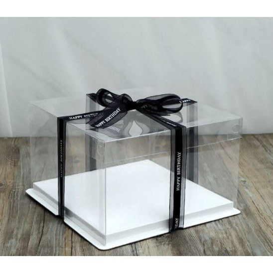 Creative Transparent Cake Boxes packaging Box Valentine Rose Bear Flower Cake Gift Box High-end Flip Cake Packing(907L) - Image 18