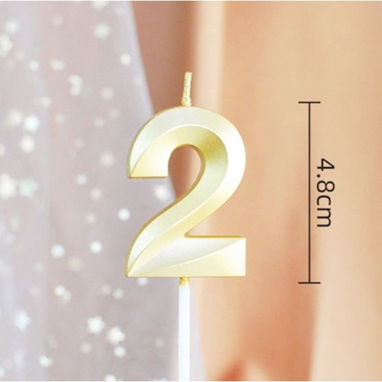 New 0 1 2 3 4 5 6 7 8 9 Cake Topper Kids Girls Boys Baby Party Supplies Decoration Colorful Birthda 数字蜡烛0-9金色钻石(2068L) - Image 12