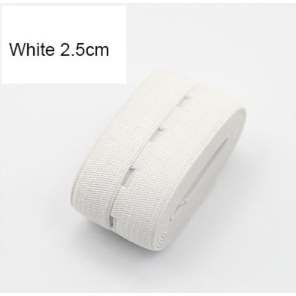 15/20/25/30mm Button Hole Ribbon Elastic Band Trim Buttonhole Pants Waist Adjustable Fabric DIY Sewing 纽扣可调节松紧带(2075L) - Image 16