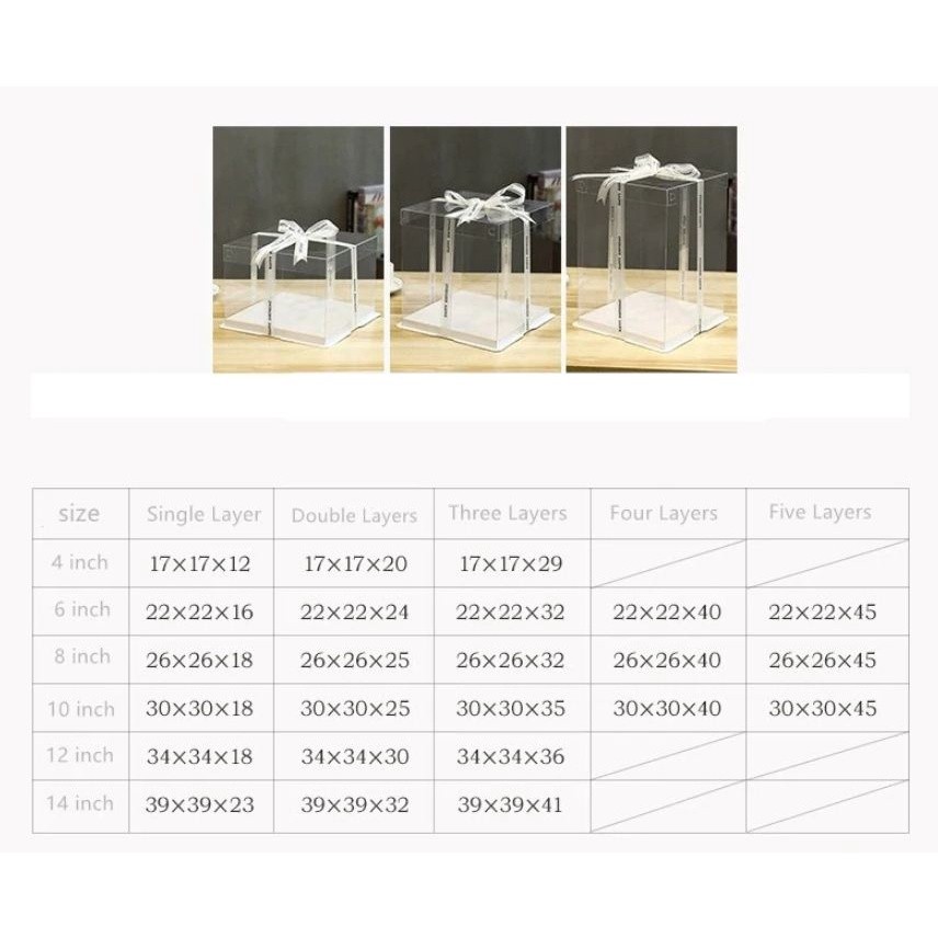 Creative Transparent Cake Boxes packaging Box Valentine Rose Bear Flower Cake Gift Box High-end Flip Cake Packing(907L) - Image 6