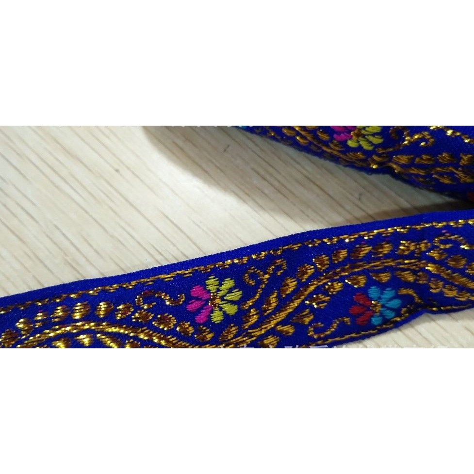 1yard Multicolor Braided Lace Trim Ribbon for Home Party Decoration DIY Clothes Sewing Accessories Lace 民族民族花边 (2077L) - Image 8