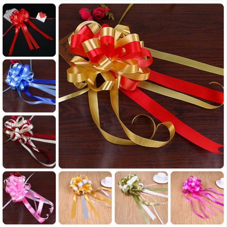 New Design Wedding car decoration flower Pull Bow Ribbons Gift Birthday Party Supplies Home Decoration DIY(723L)
