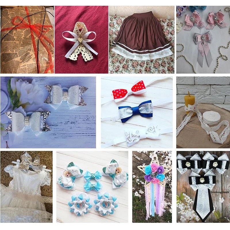 3yard 6mm White Single Face Satin Ribbon Wholesale Gift Wrapping Christmas ribbons(1558L) - Image 5