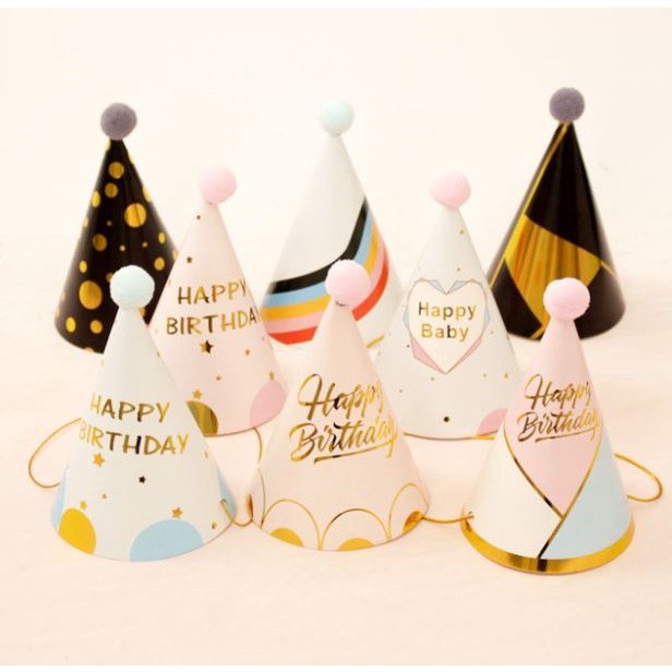 Kids Birthday Hat Happy Birthday Paper Hats Cap Prince Princess Crown Party Decoration for Boy Girl Birthday(1359L)