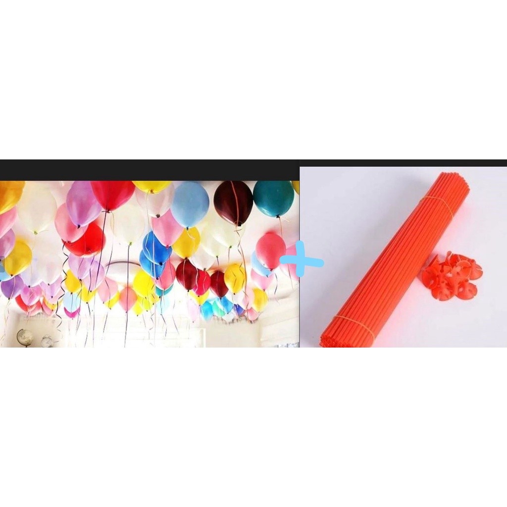 1pc Foil Balloon Accessories Balloon Holder Sticks with Cups Party Supplies Decoration+1pc 10inch 1.2g Pearl Ball(1584L) - Image 15
