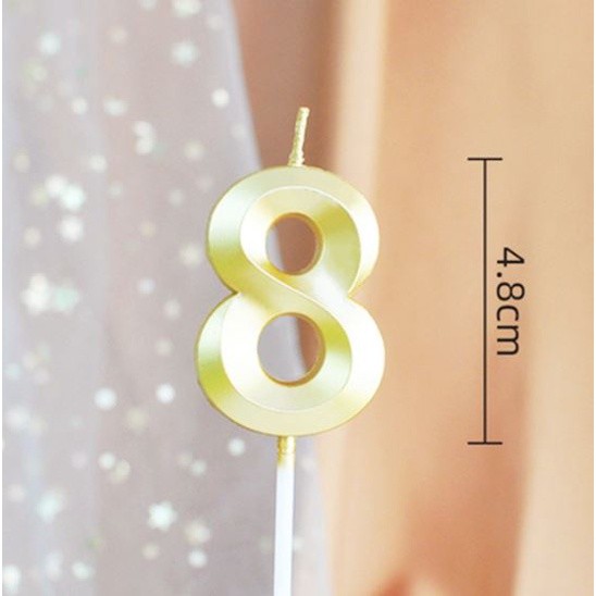 New 0 1 2 3 4 5 6 7 8 9 Cake Topper Kids Girls Boys Baby Party Supplies Decoration Colorful Birthda 数字蜡烛0-9金色钻石(2068L) - Image 16