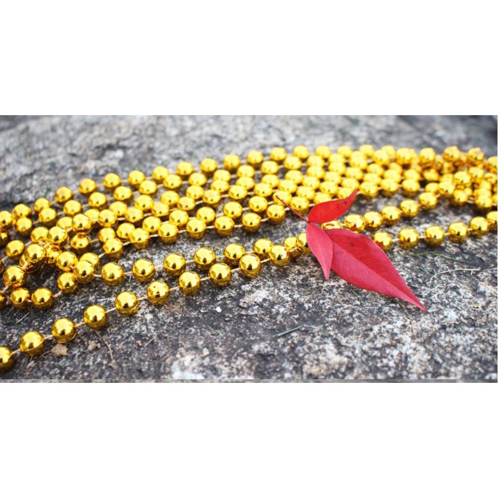 1yard 10mm Christmas Bead Chain Pendant Christmas Tree Decoration Pearl Beads Chain Ornament Christmas Decoration(1151L) - Image 5