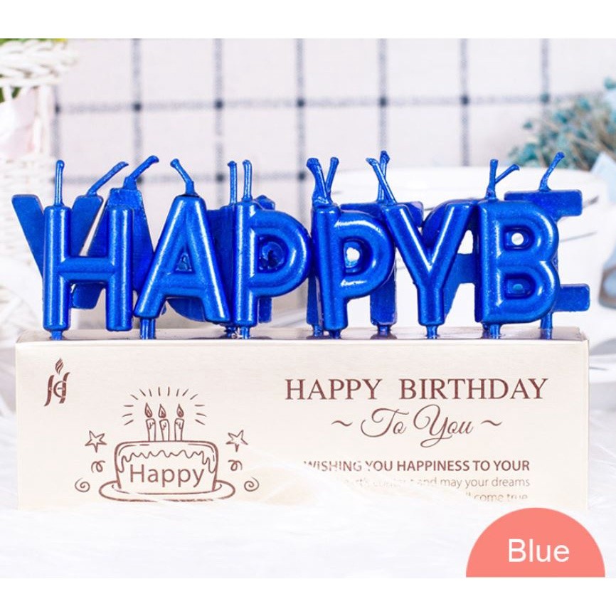 Happy Birthday Letter Cake Birthday Party Festival Supplies Lovely Birthday Candles for Kitchen Baking Gift(356L) - Image 13
