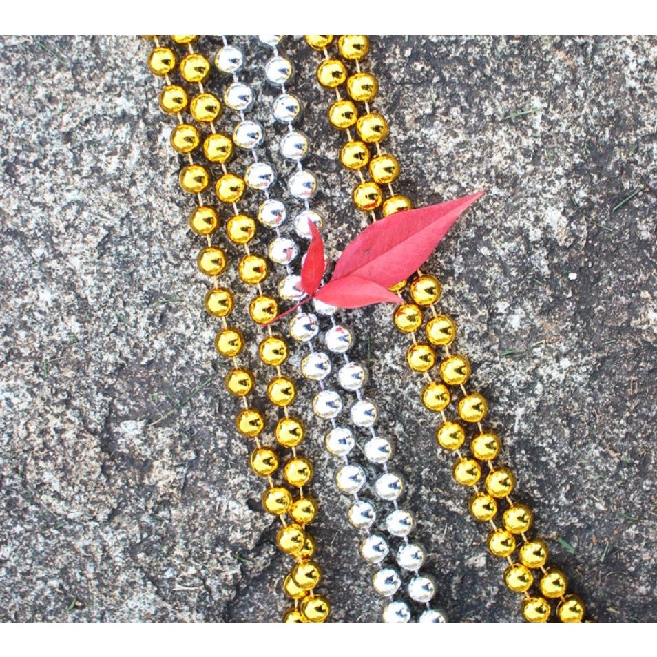 1yard 10mm Christmas Bead Chain Pendant Christmas Tree Decoration Pearl Beads Chain Ornament Christmas Decoration(1151L) - Image 7