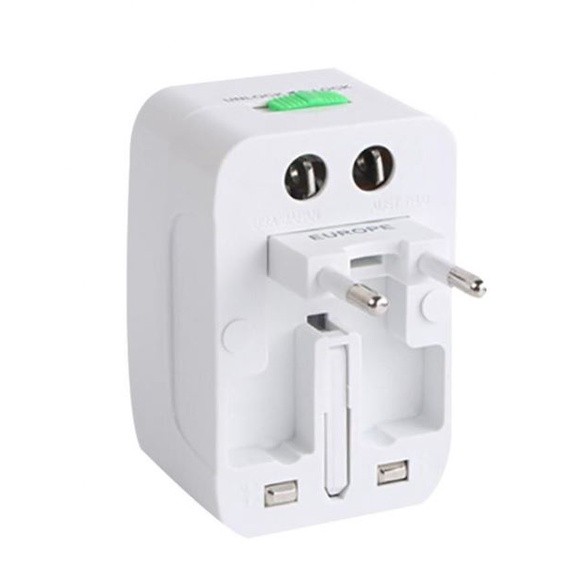 Universal AC Electric Plug Adapter 2 User Ports Word Travel Power Charger Socket Adapter with UK EU US AU Plug(2064L) - Image 7