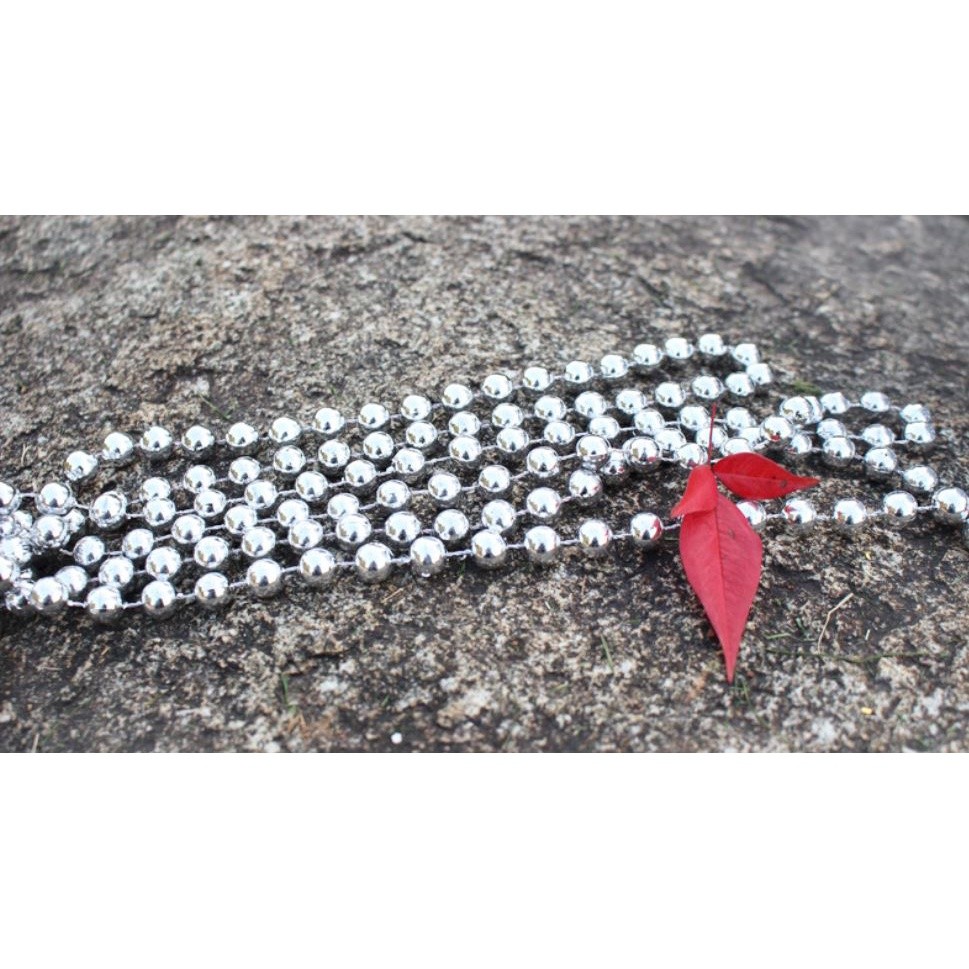 1yard 10mm Christmas Bead Chain Pendant Christmas Tree Decoration Pearl Beads Chain Ornament Christmas Decoration(1151L) - Image 4