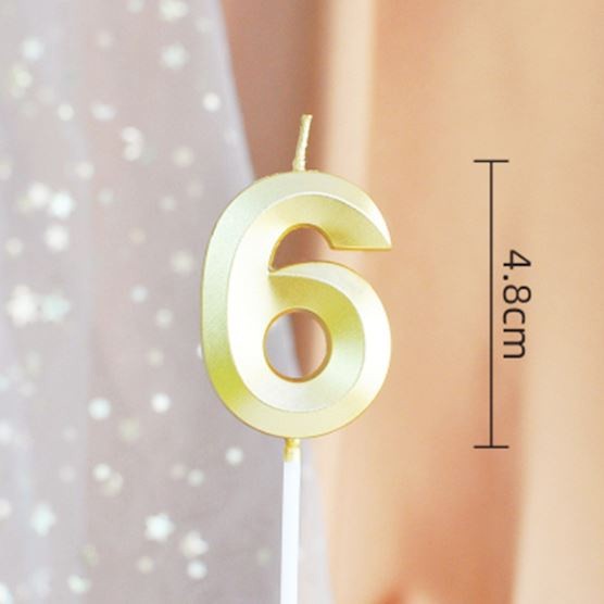 New 0 1 2 3 4 5 6 7 8 9 Cake Topper Kids Girls Boys Baby Party Supplies Decoration Colorful Birthda 数字蜡烛0-9金色钻石(2068L) - Image 19