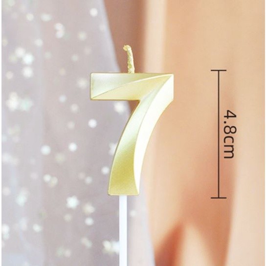New 0 1 2 3 4 5 6 7 8 9 Cake Topper Kids Girls Boys Baby Party Supplies Decoration Colorful Birthda 数字蜡烛0-9金色钻石(2068L) - Image 10