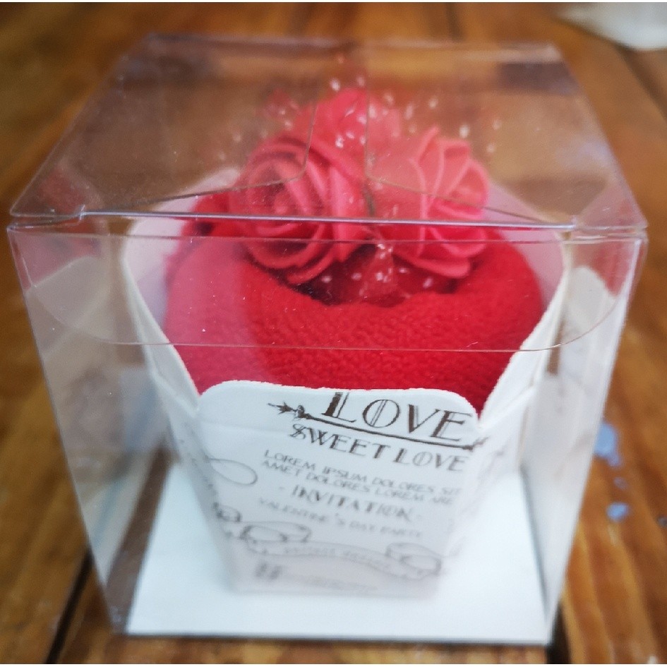 READY IN STOCK 20x20cm Creative Towels Flower Cup Cake Pack Cotton Hand Towels Face Washing Towel Party Gifts(193L) - Image 5