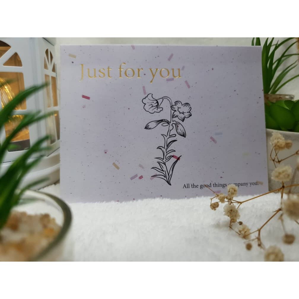 1pc Creative Greeting Cards Love You Thank You Cards Message Cards Gift Box Decoration Cards Gold Stamped Flower(1605L) - Image 13