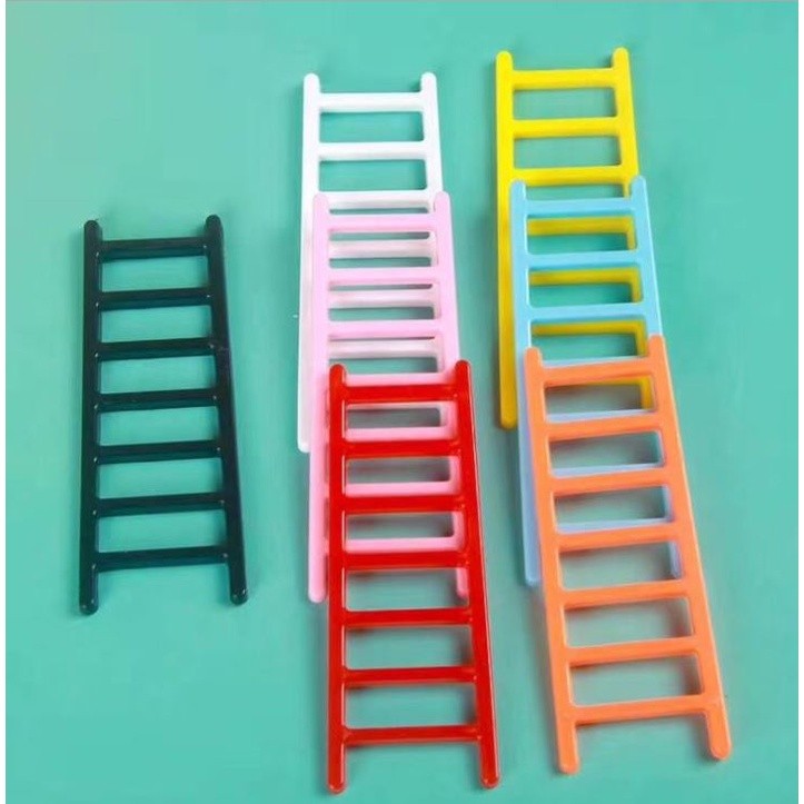 1pc Ins Small Ladder Cake Topper Cute Colorful Ladder Cupcake Topper for Wedding Birthday Party Cake Decorations(1144L) - Image 5