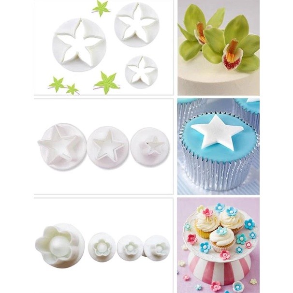 33pcs/set Sugarcraft Cake Decorating Tool Set Fondant Plunger Cutters Cake Tools(307L) - Image 5