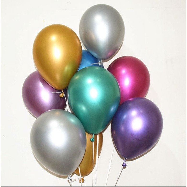 100pcs 10inch 4.5g Glossy Metal Pearl Latex Balloon Helium balloon Wedding Birthday Party decoration(599) - Image 15