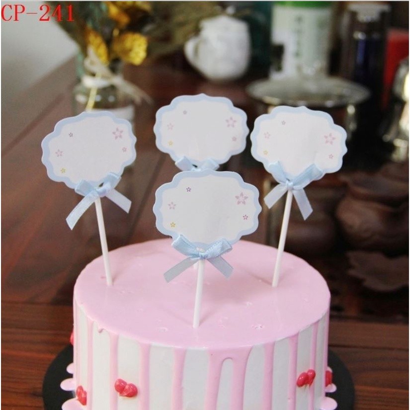 5PCs Happy Birthday Paper Cake Topper Party Cupcake DIY Cake Top Flags Birthday Party Decoration For Home Cake(1594L) - Image 4