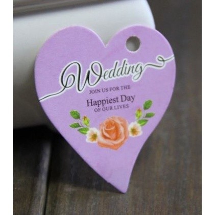 48pcs~80pcs Heart Round Gift Paper Tags Love Candy Baking Cookie Gift Paper Box Heart Tag Label 喜糖盒卡 (894L) - Image 7