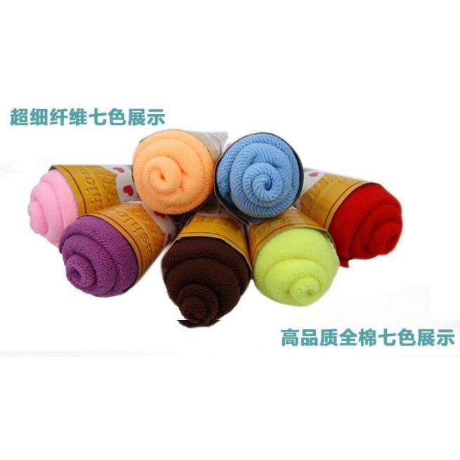 READY IN STOCK 1pc/lot Ice Cream Towel Soft Gift Towel birthday gift cake towel ice cream towel(185L) - Image 3