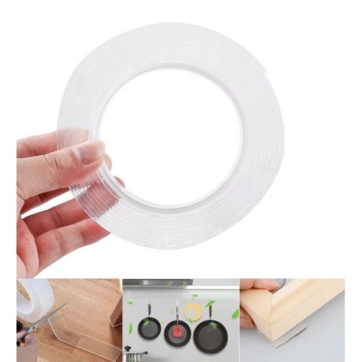 3m Reusable Double-Sided Adhesive Nano Traceless Tape Removable Sticker Washable Adhesive Loop Disks Tie Glue (580L) - Image 2