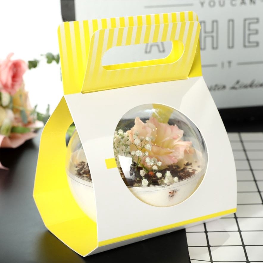 10/14/16mm Transparent Open Plastic Clear Gift Present Box Decoration Plastic Cake Container Portable Mousse Ball(1098L) - Image 11