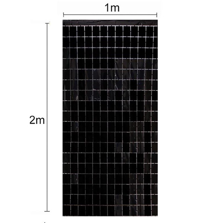 1M*2m Square Rain Curtain Birthday Wedding Party Background Wall Decoration Baby Shower Bright Surface(1915L) - Image 14