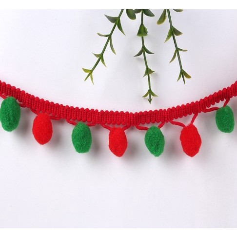 1yard Pom Pom Trim Ball Ribbon MINI Pearl Pompom Fringe Ribbon Sewing Lace Kintted Fabric Handmade 高弹毛球花边(1548L) - Image 8