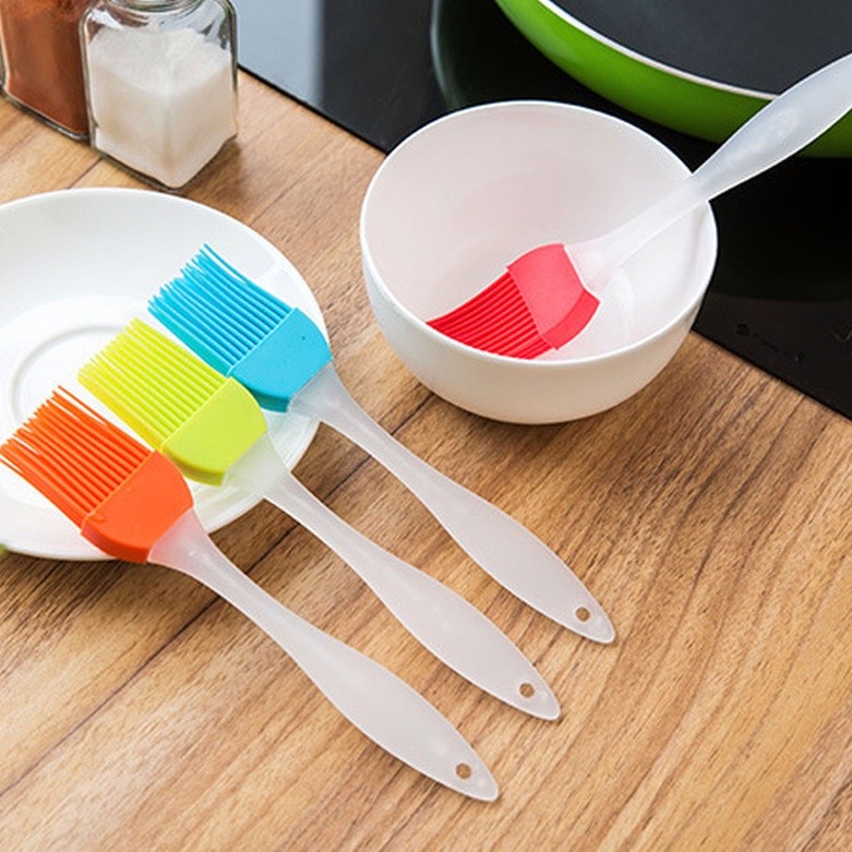 Barbecue Brush Split Type High Temperature Resistant Silicone Oil Brush Cake Baking Cream Cooking Kitchen 手柄硅胶毛刷(2191L) - Image 2