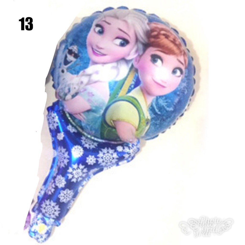 Cartoon Moana/ Princess Hand Sticks Foil Balloons Baby Birthday Wedding Party Decorations Air Globos Kids(295L) - Image 19