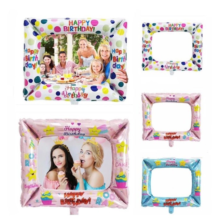 Explosive family photo frame balloon birthday party decoration aluminum film balloon scene decoration props(1579L)