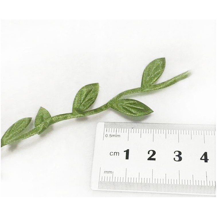2yards Silk Leaf-Shaped Handmake Artificial green Leaves For Wedding Decoration DIY Wreath Gift Scrapbooking绿叶藤条树叶(851L) - Image 5