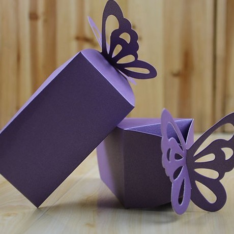 10pcs/lot Butterfly Party wedding candy box wedding Carriage European cake box 蝴蝶蛋糕盒 (209L) - Image 6