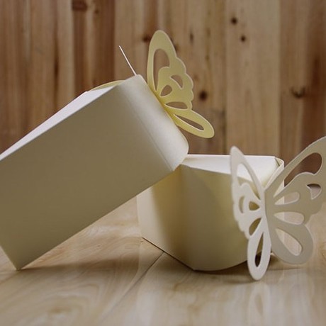 10pcs/lot Butterfly Party wedding candy box wedding Carriage European cake box 蝴蝶蛋糕盒 (209L) - Image 5