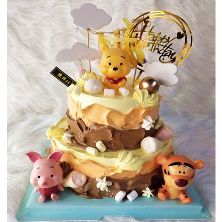 Disney Cartoon Winnie the Pooh Tigger Piglet Pig Action Figures Toys Decoration Cake Decoration(955L) - Image 4