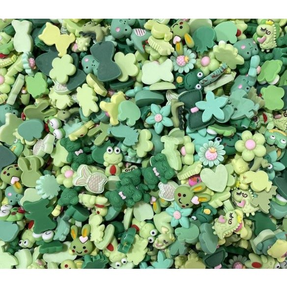 10pcs/pack Cartoon Animal/Flower Resin Flatback Slime Charms Cream Glue Resin Accessories for DIY Crafts(2139L) - Image 14