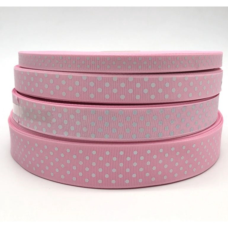 3yards/lot 10mm Grosgrain Ribbon Printing Polka Dot Hair Bow Party Wedding Decoration DIY Sewing Fabric (2154L) - Image 3