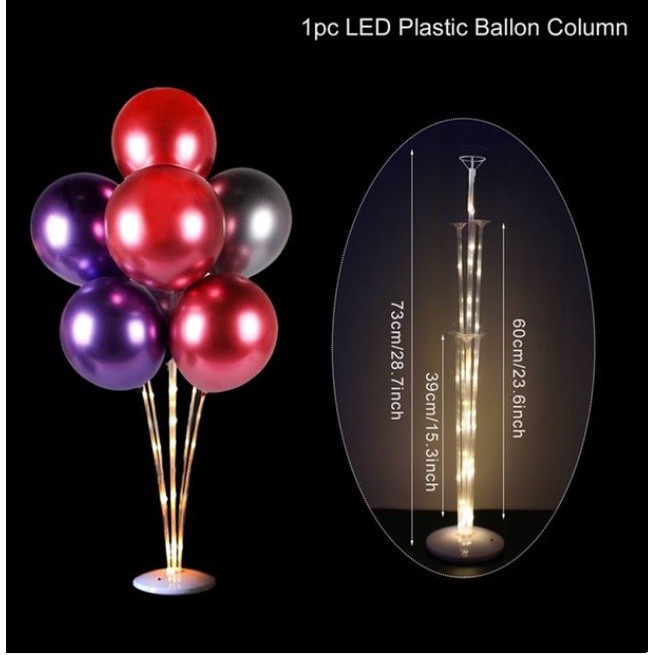 70cm/73cm/135cm/160cm Balloon accessory Transparent Plastic Table Balloon Stand for Party Decoration 气球桌飘立柱支架 (255L) - Image 8