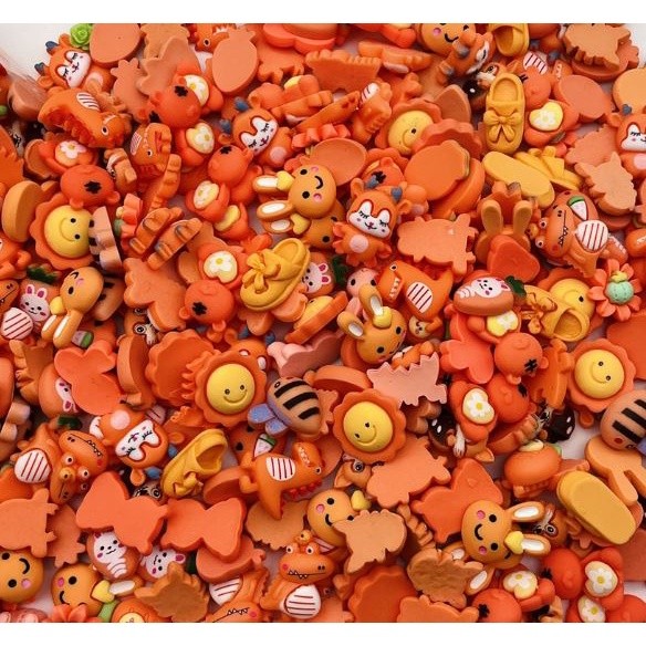 10pcs/pack Cartoon Animal/Flower Resin Flatback Slime Charms Cream Glue Resin Accessories for DIY Crafts(2139L) - Image 10