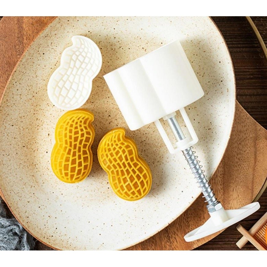 Plastic Mooncake Molds 30g-50g Cookie Cutter Peanut Persimmon Stamp Hand Press Chocolate Moon Cake Mould 柿子花生(2201L) - Image 9