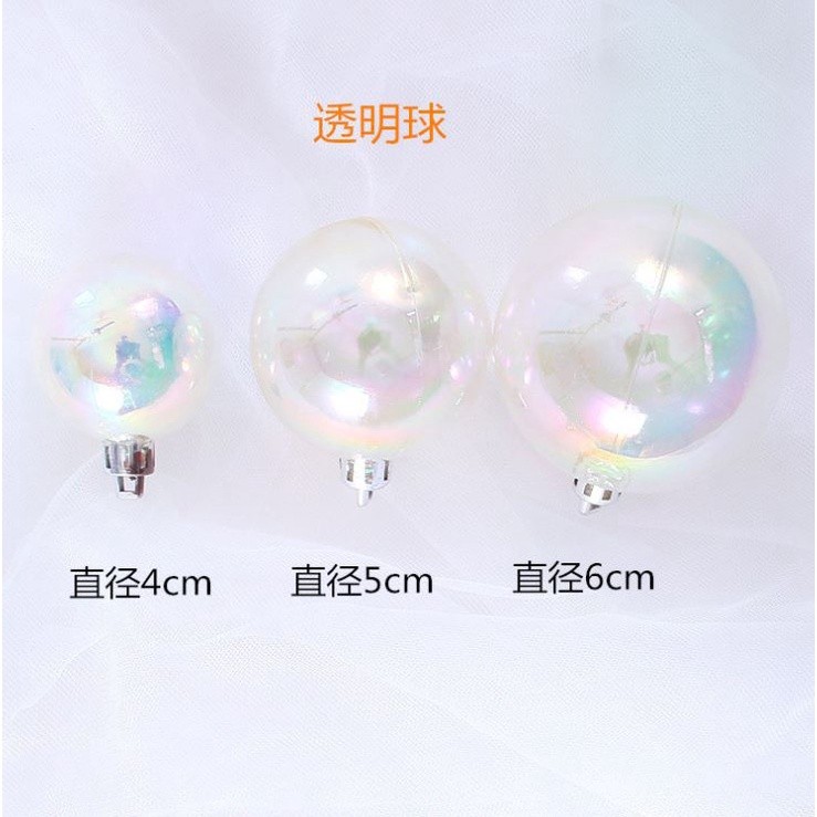 3pcs/set Bubble Ball Cake Decor Bowknot Transparent Ball Symphony Baking Dress Up Supply(1341L) - Image 8