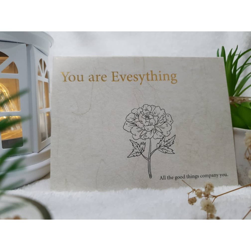 1pc Creative Greeting Cards Love You Thank You Cards Message Cards Gift Box Decoration Cards Gold Stamped Flower(1605L) - Image 8