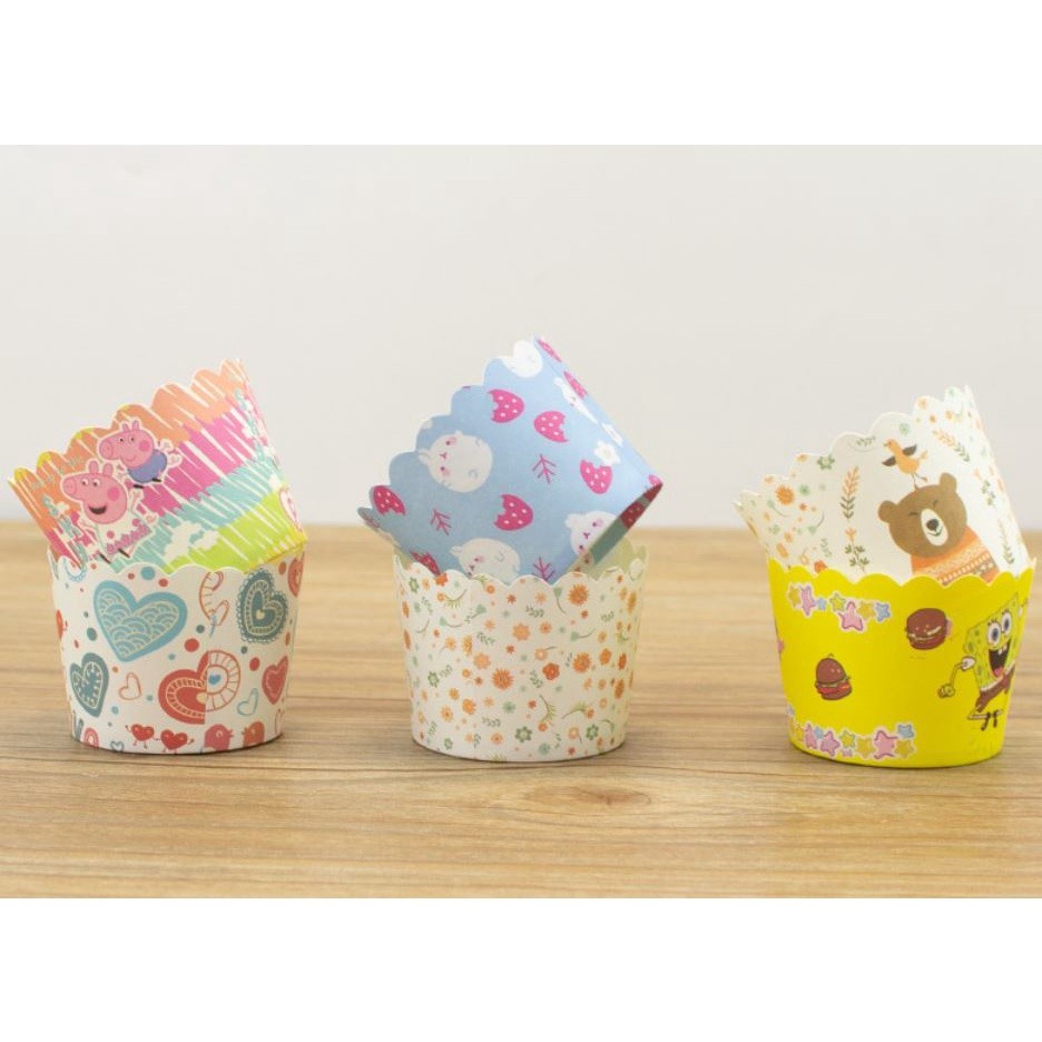 50Pcs/set Muffin Cupcake Paper Cups Patisserie Wrapper Cupcake Liner Baking Cup Cake Tray Decoration Tools(2160L) - Image 3