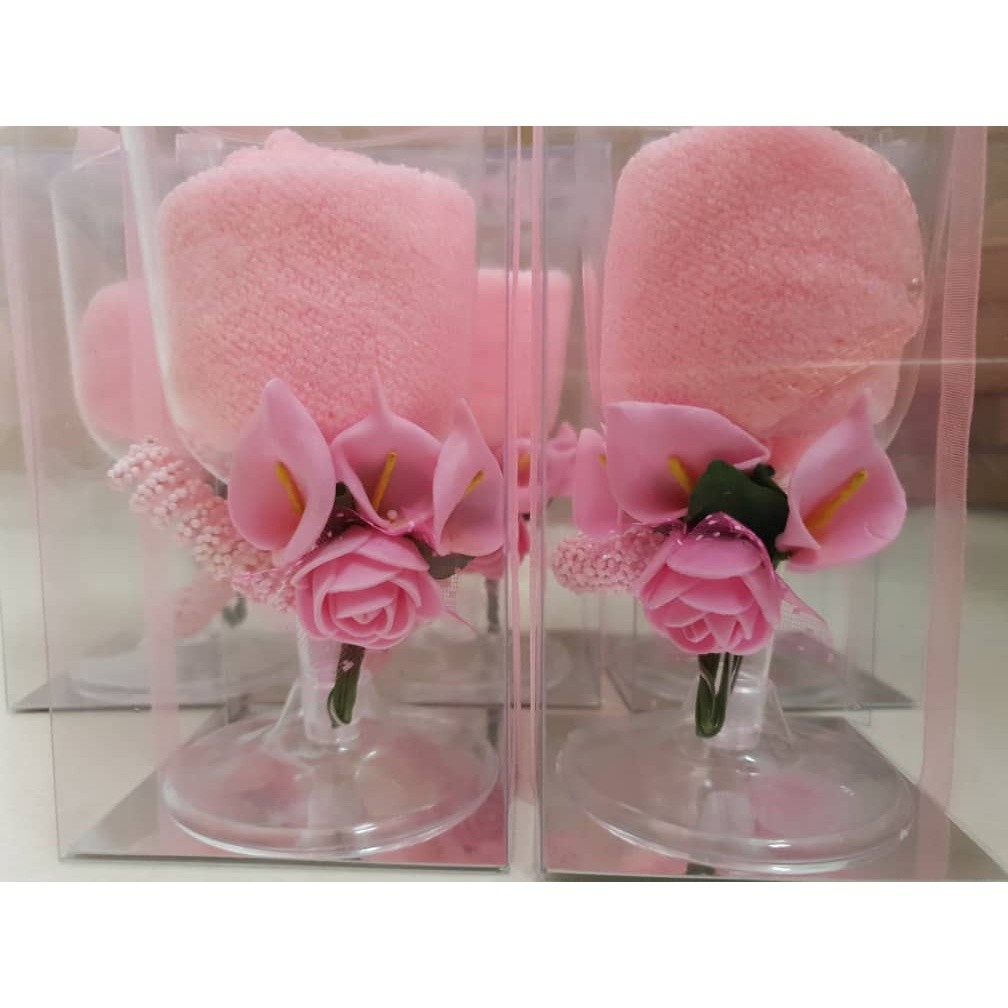 READY IN STOCK Goblet Towel 5 Colors Hand Towel Washcloth Wedding Party Gifts Drop Ship Support(230L) - Image 3