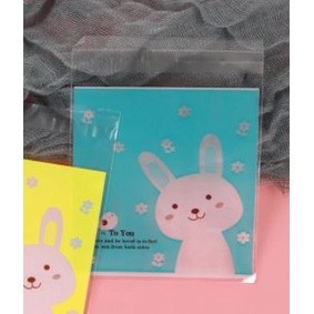 100pcs 10x10cm Cute Cartoon Gifts Bags Cookie Packaging Self-adhesive Plastic Bags For Biscuits Candy Food(164L) - Image 20