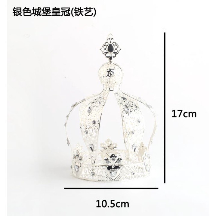 1pc Princess Crown Cake Topper Birthday Ornaments Headdress Crown Topper Cake Decoration For Birthday Party(1301L) - Image 20